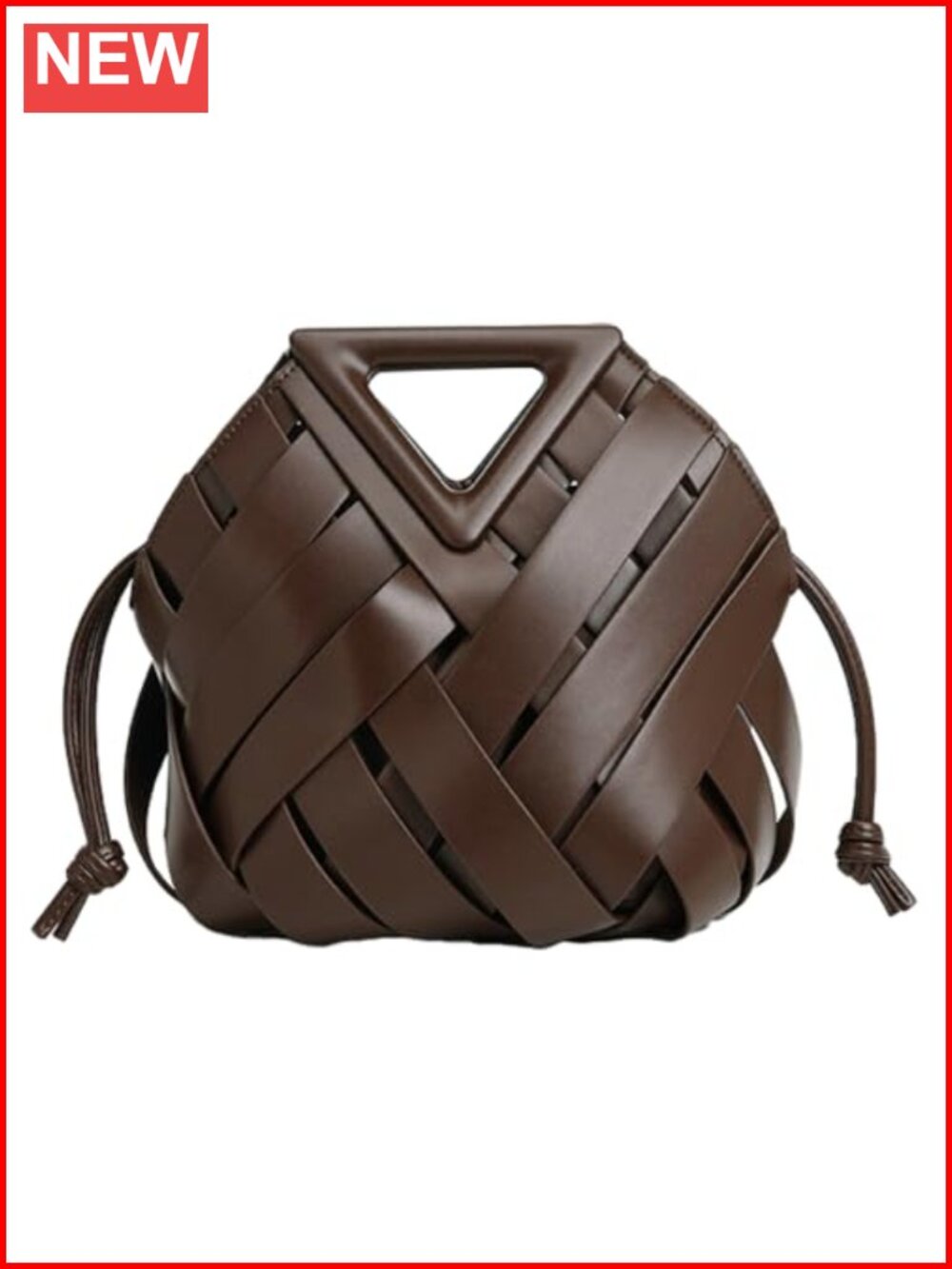 Vegan Leather Woven Clutch Crossbody Small Shoulder Bag Top Handle